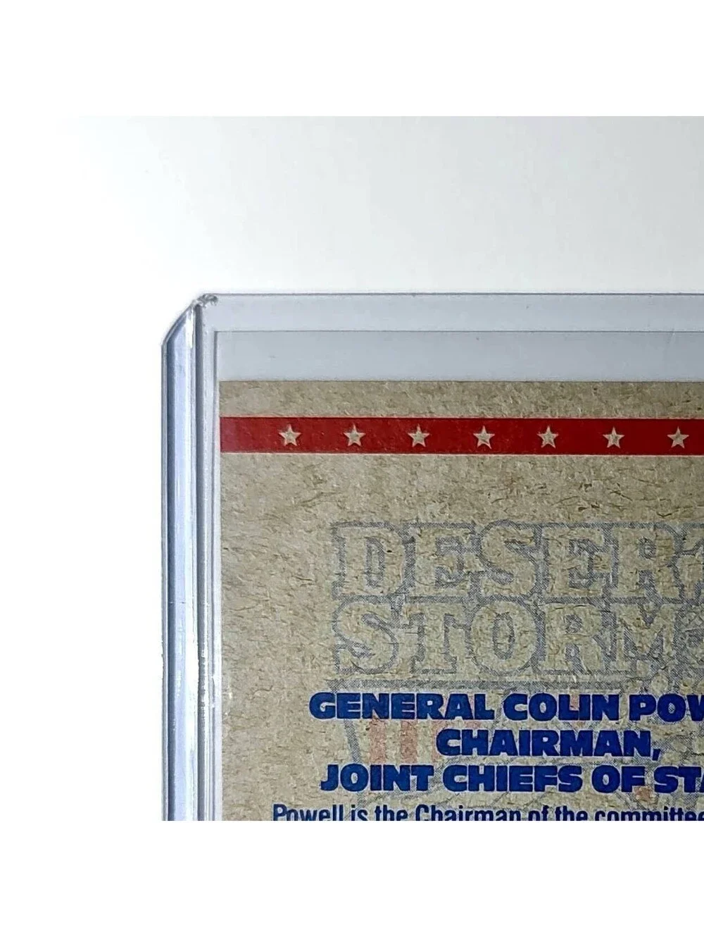 General Colin Powell 1991 Topps Desert Storm #2 Card - Picture 7 of 10